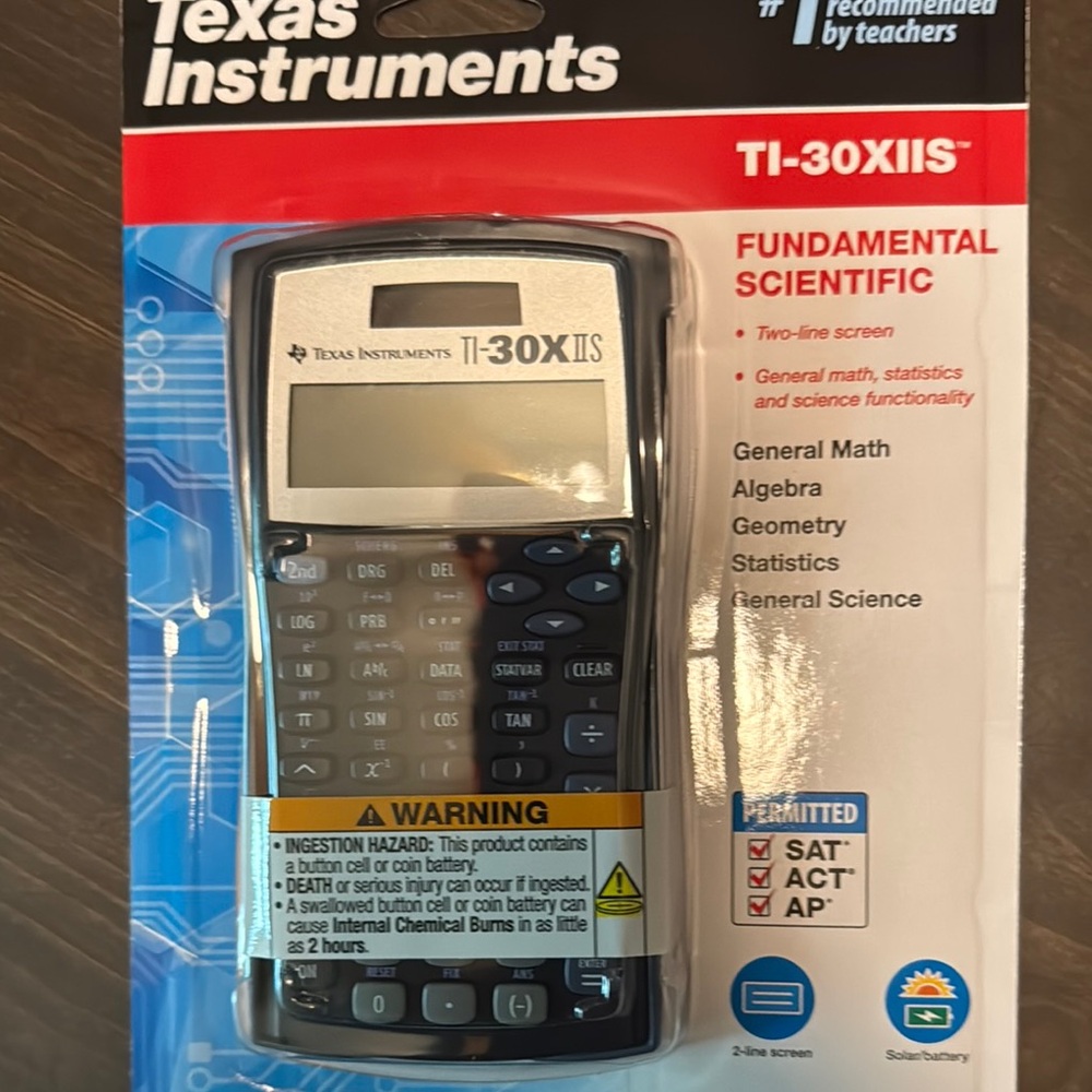 Texas Instruments Black Scientific Calculator Essential for Academic Use